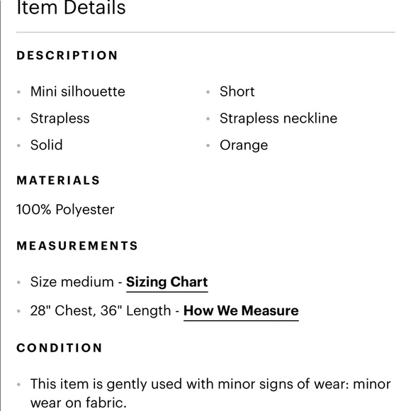 Casting Orange Strapless High Low Dress - Picture 10 of 10